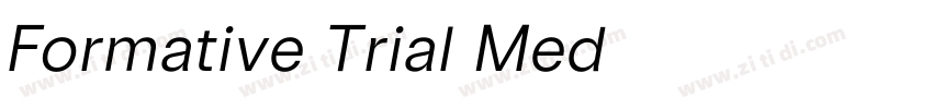 Formative Trial Med字体转换